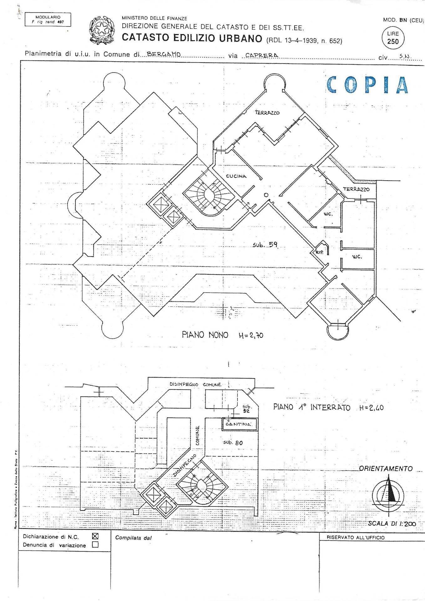 Foto 41 - Appartamento Via Walter Tobagi
 
8, Bergamo - planimetria 1