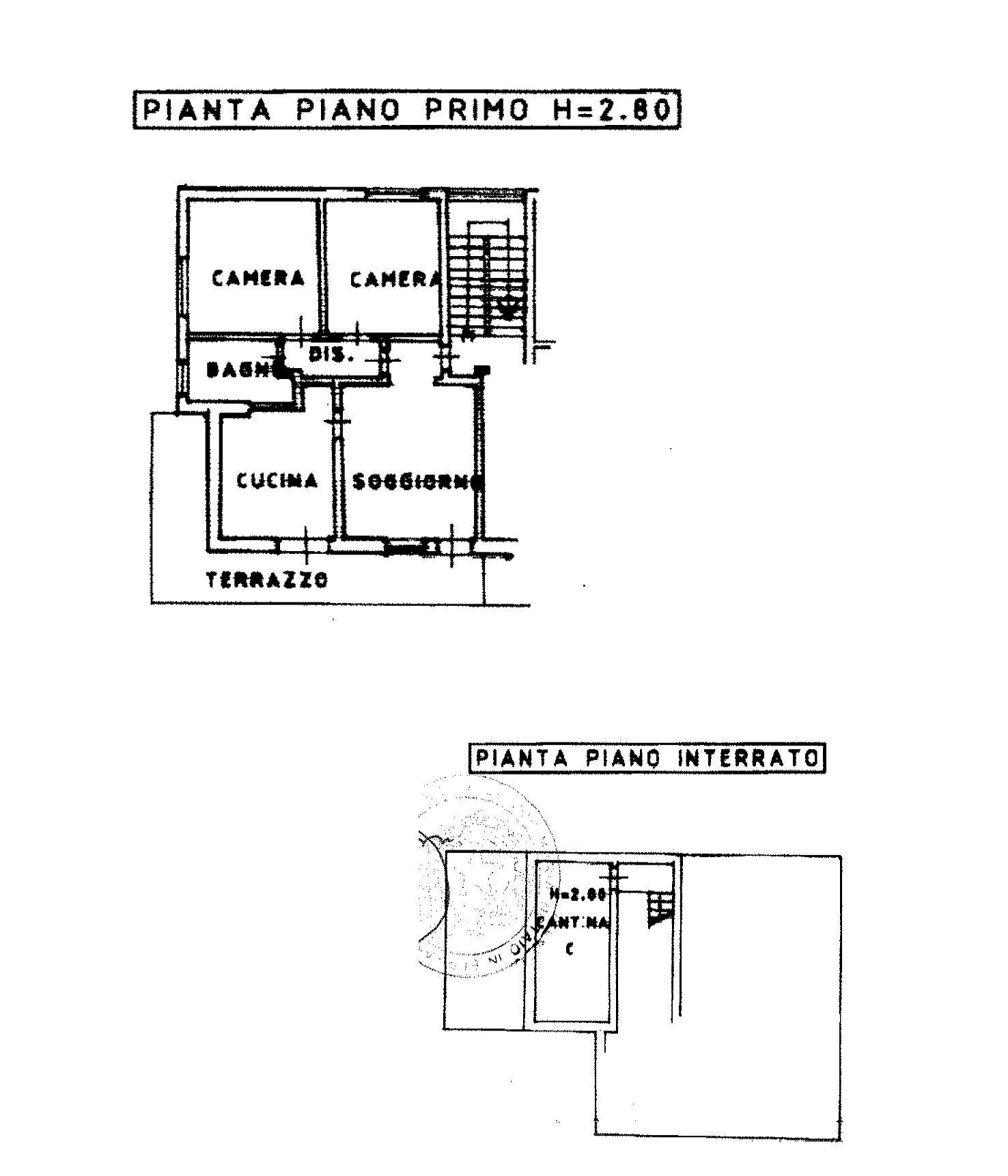 Foto 21 - Trilocale VIA sottocorna, Albino - planimetria 1