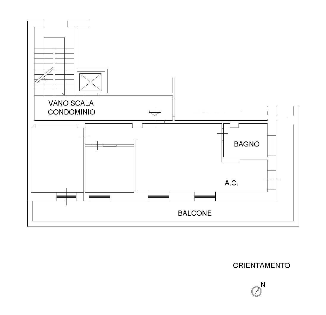 Foto 35 - Attico Via Umberto Biancamano, Roma - planimetria 1