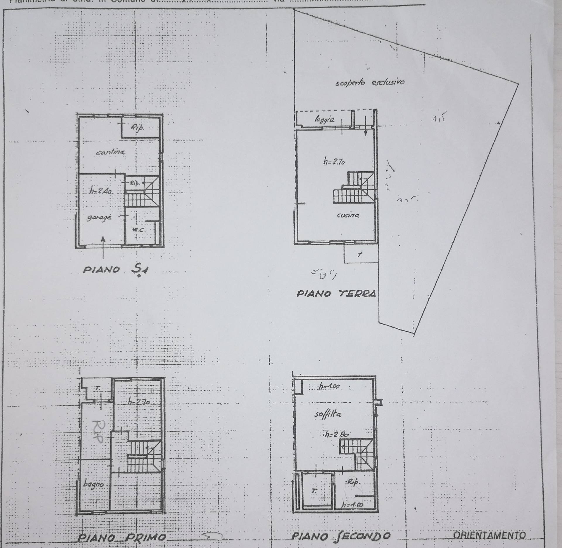 Foto 36 - Villa a Schiera Fenile, Fano - planimetria 1