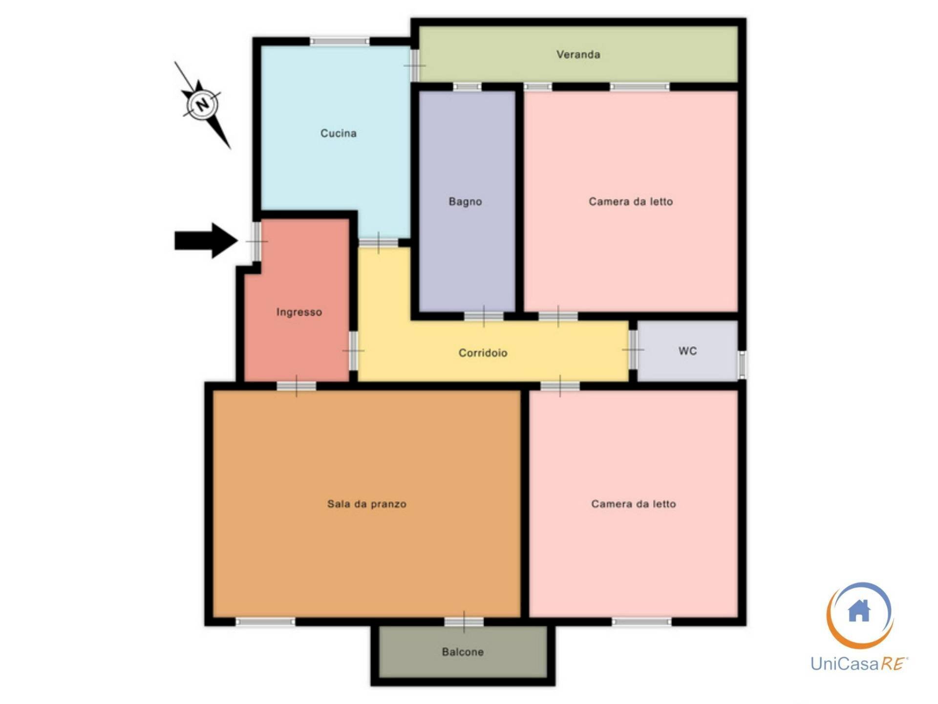 Foto 31 - Appartamento Via Olindo Guerrini
 
28, Palermo - planimetria 1