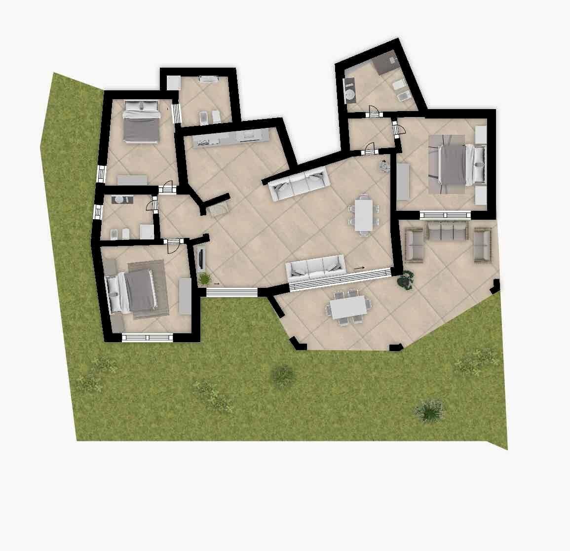 Foto 23 - Appartamento Via Dell'Ancora Porto Cervo, Arzachena - planimetria 1