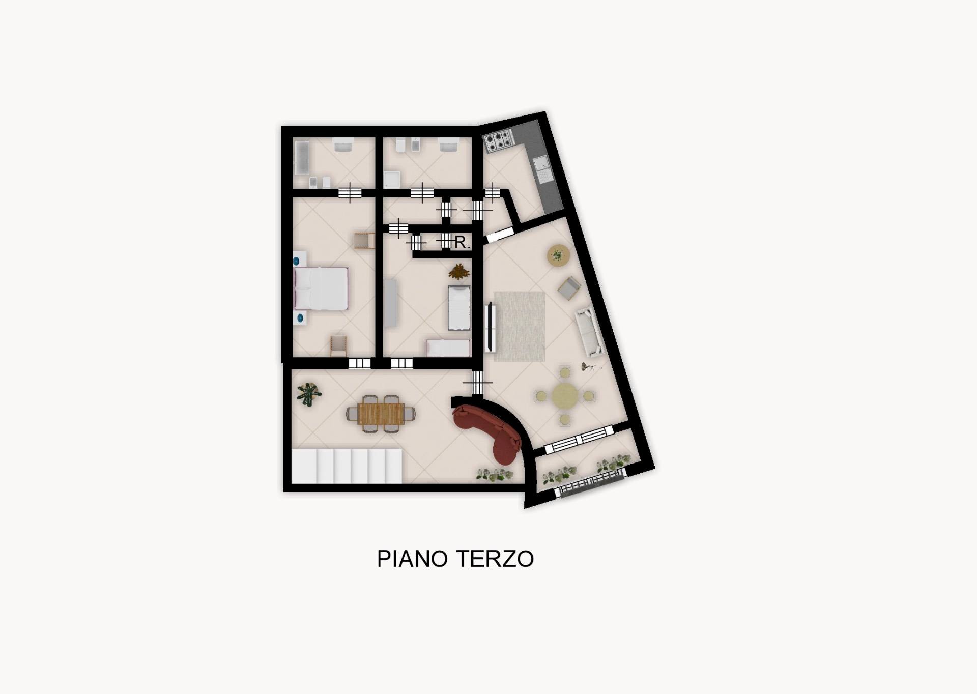 Foto 27 - Appartamento Via del Galeone, Arzachena - planimetria 1