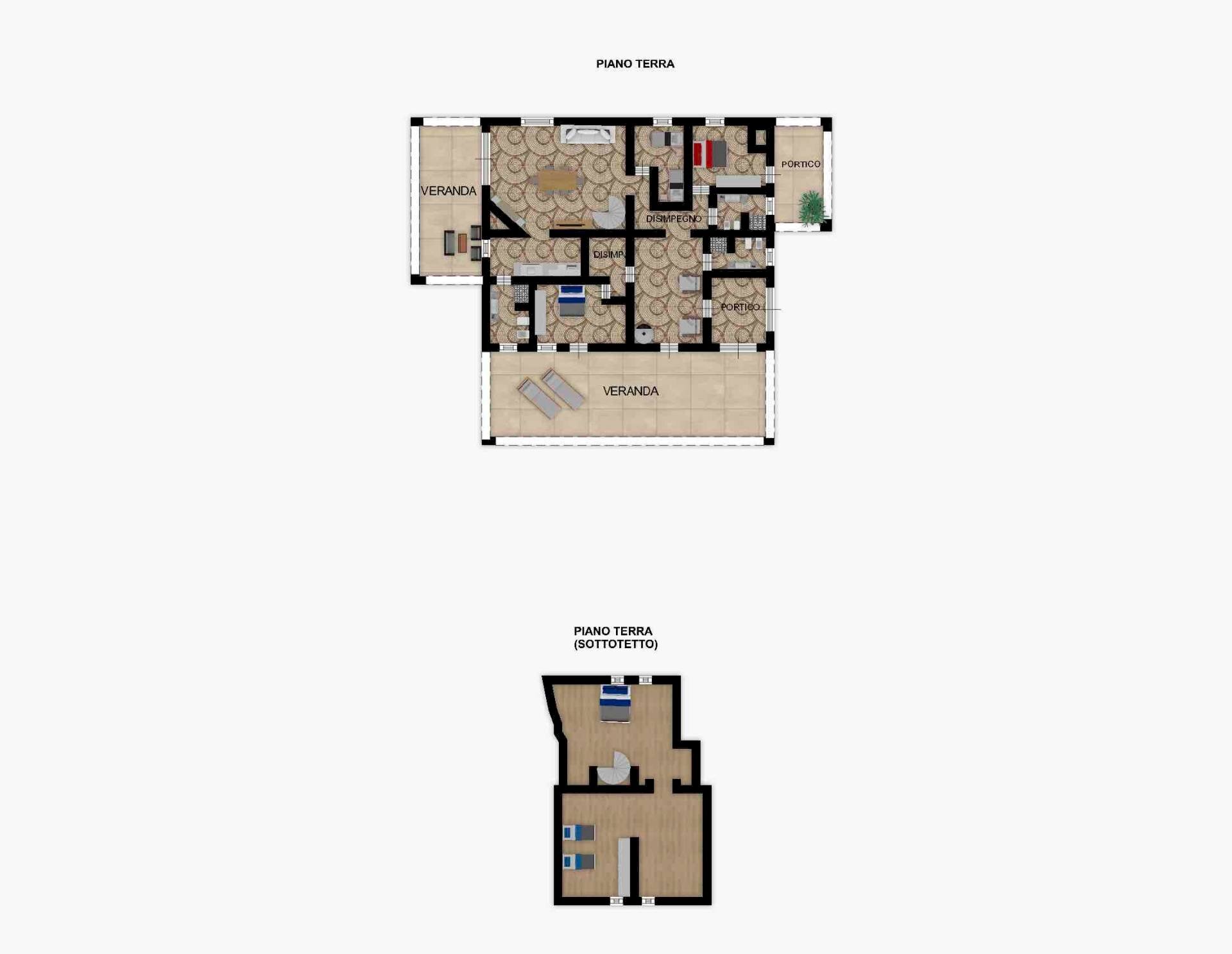 Foto 47 - Villa Località La Punga, Arzachena - planimetria 1