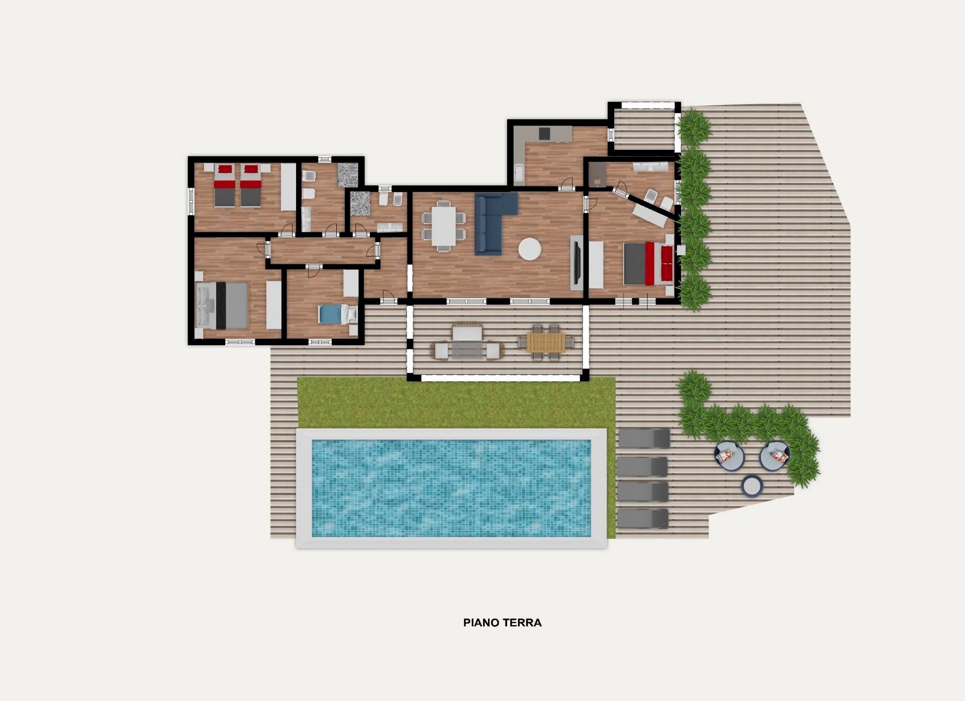 Foto 29 - Villa Viale Cugnana, Olbia - planimetria 1