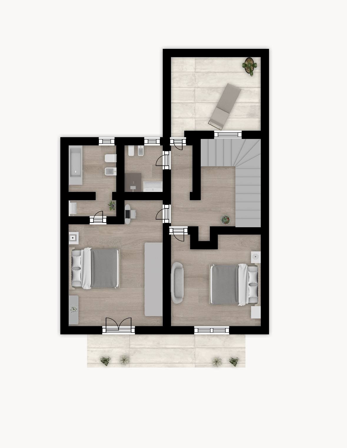 Foto 38 - Casa indipendente Via del Piave
 
6, Olbia - planimetria 1