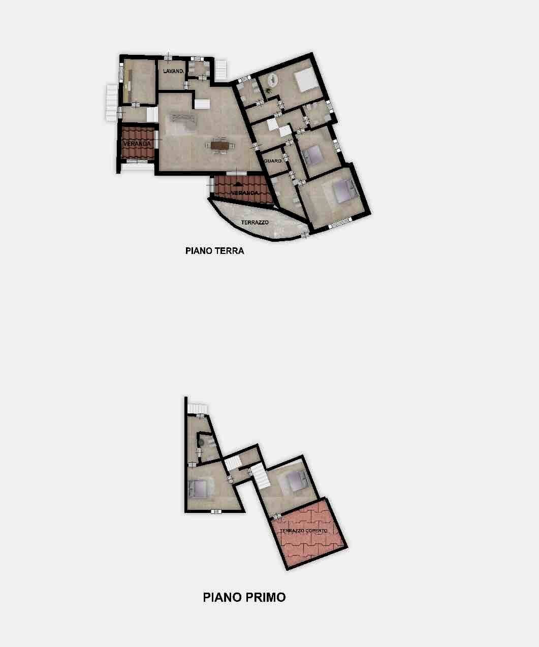 Foto 54 - Villa Via della Bolina, Arzachena - planimetria 1