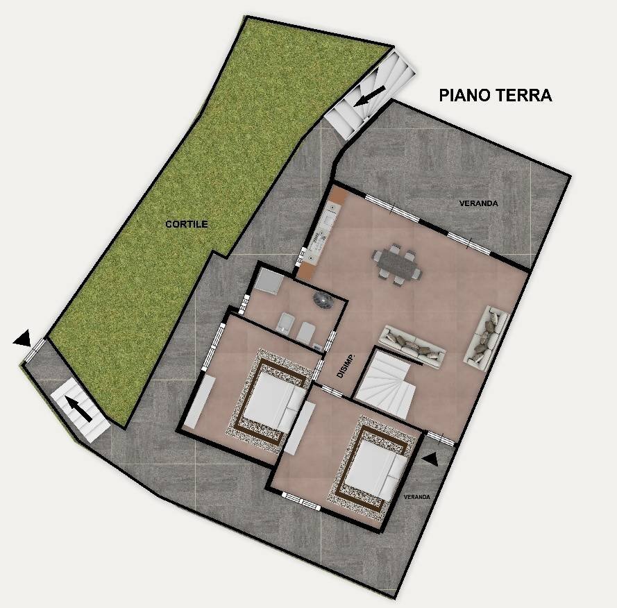 Foto 45 - Villa Via Le Maree, Arzachena - planimetria 1