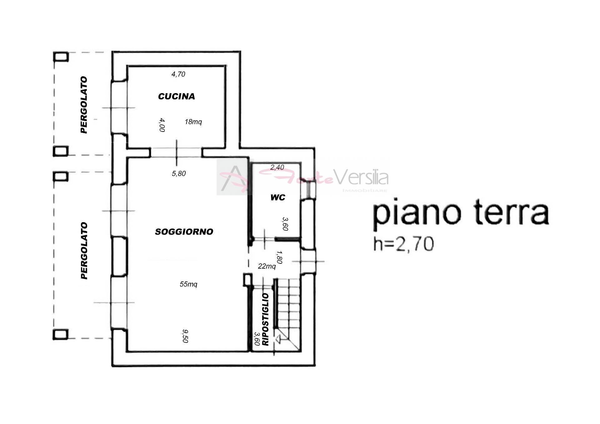 Foto 19 - Villa Montignoso - planimetria 1