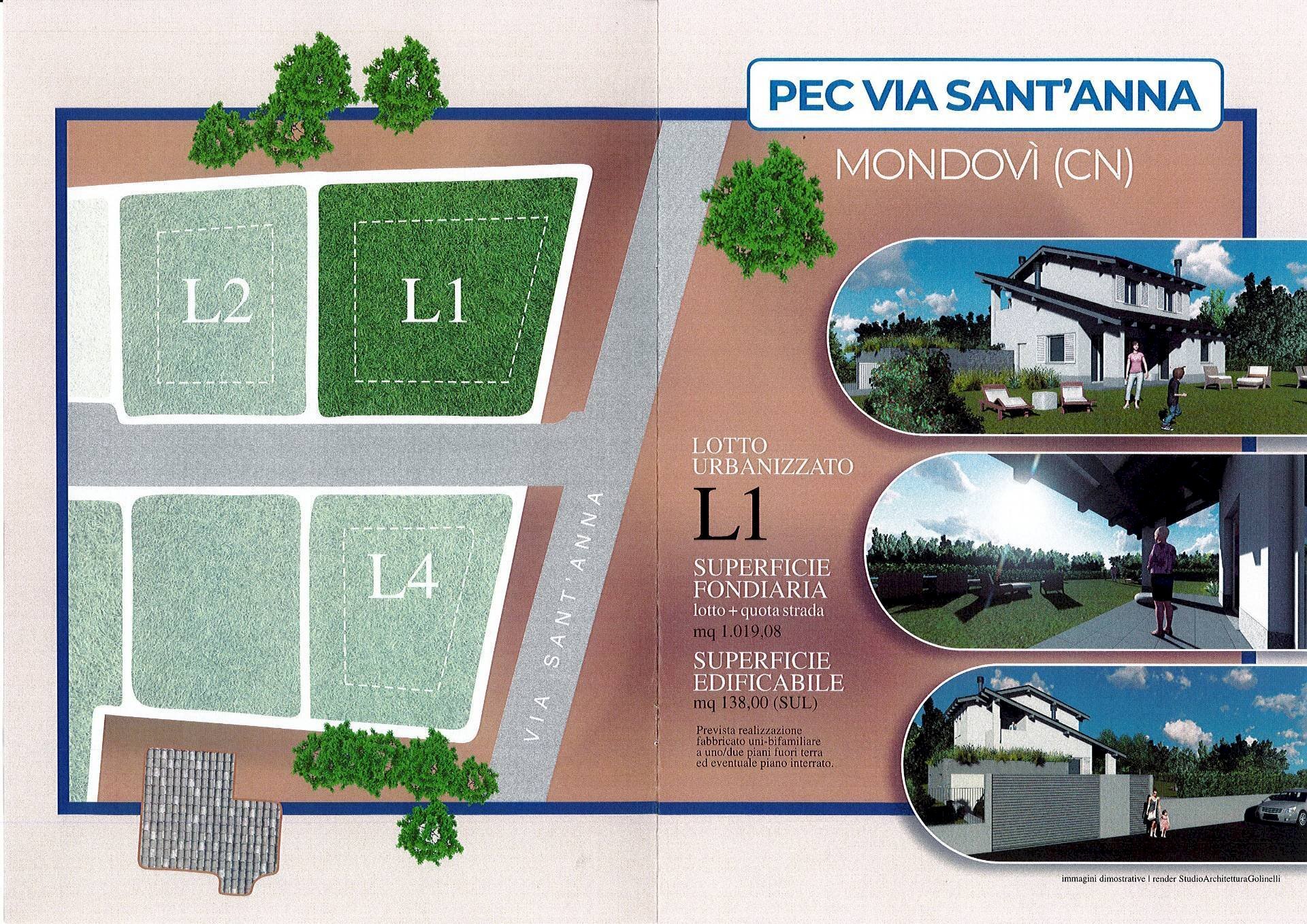 lotto L1 - Terreno edificabile via Sant'Anna, Mondovì - planimetria 1