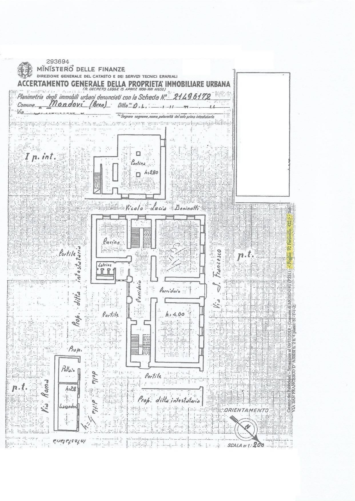 planimetria - Casa indipendente via san Francesco D'Assisi
 
2, Mondovì - planimetria 1