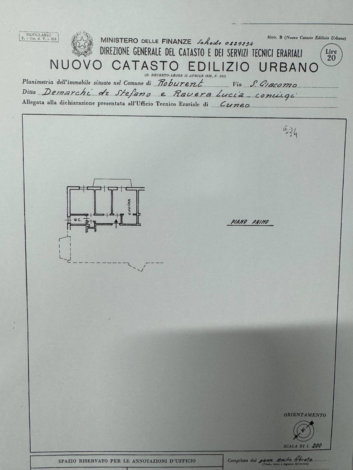 planimetria - Three-room apartment Via Sant'Anna, Roburent - floor plans 1