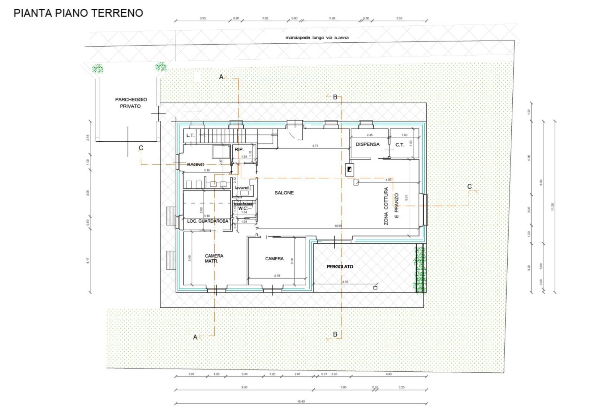 planimetria - Casa indipendente Via Sant'Anna, Mondovì - planimetria 1