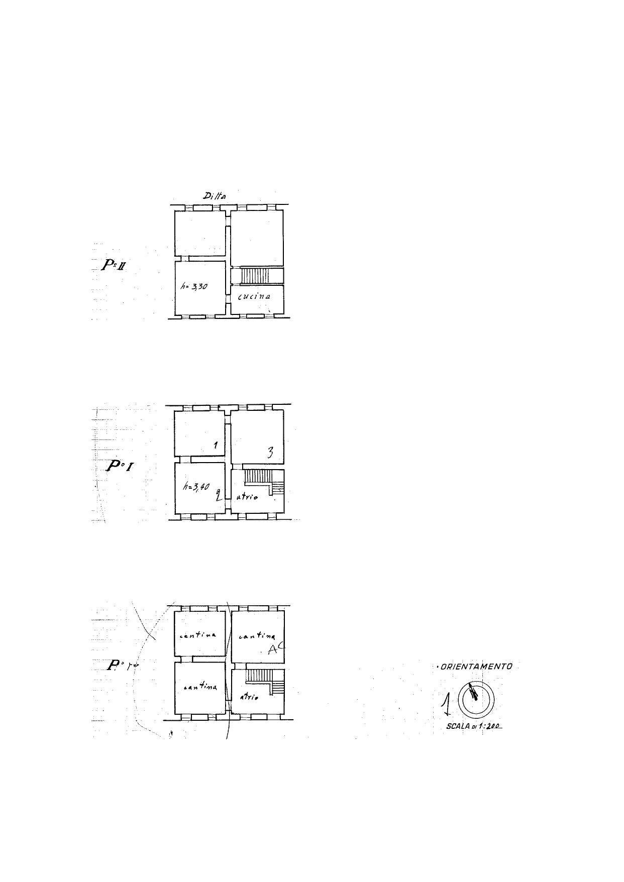 planimetria - Casa semi indipendente Via cantone
 
58, Montaldo di Mondovì - planimetria 1