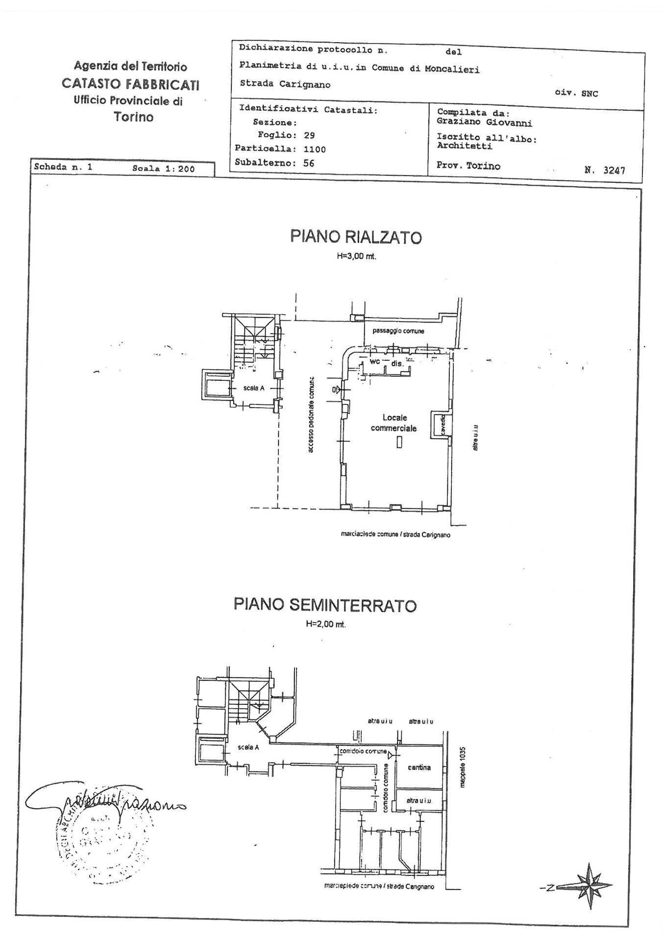 Foto 15 - Commercial Premises Strada Carignano
 
25, Moncalieri - floor plans 1