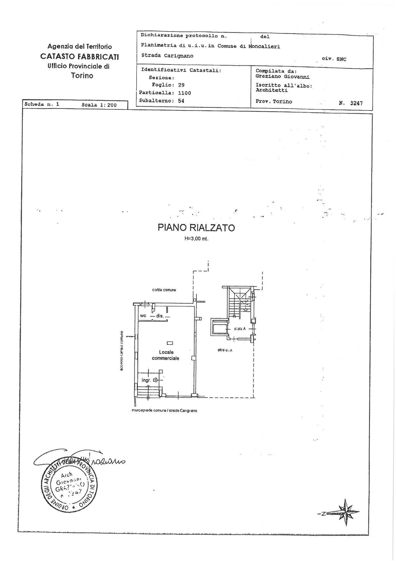 Foto 19 - Commercial Premises Strada Carignano
 
23, Moncalieri - floor plans 1