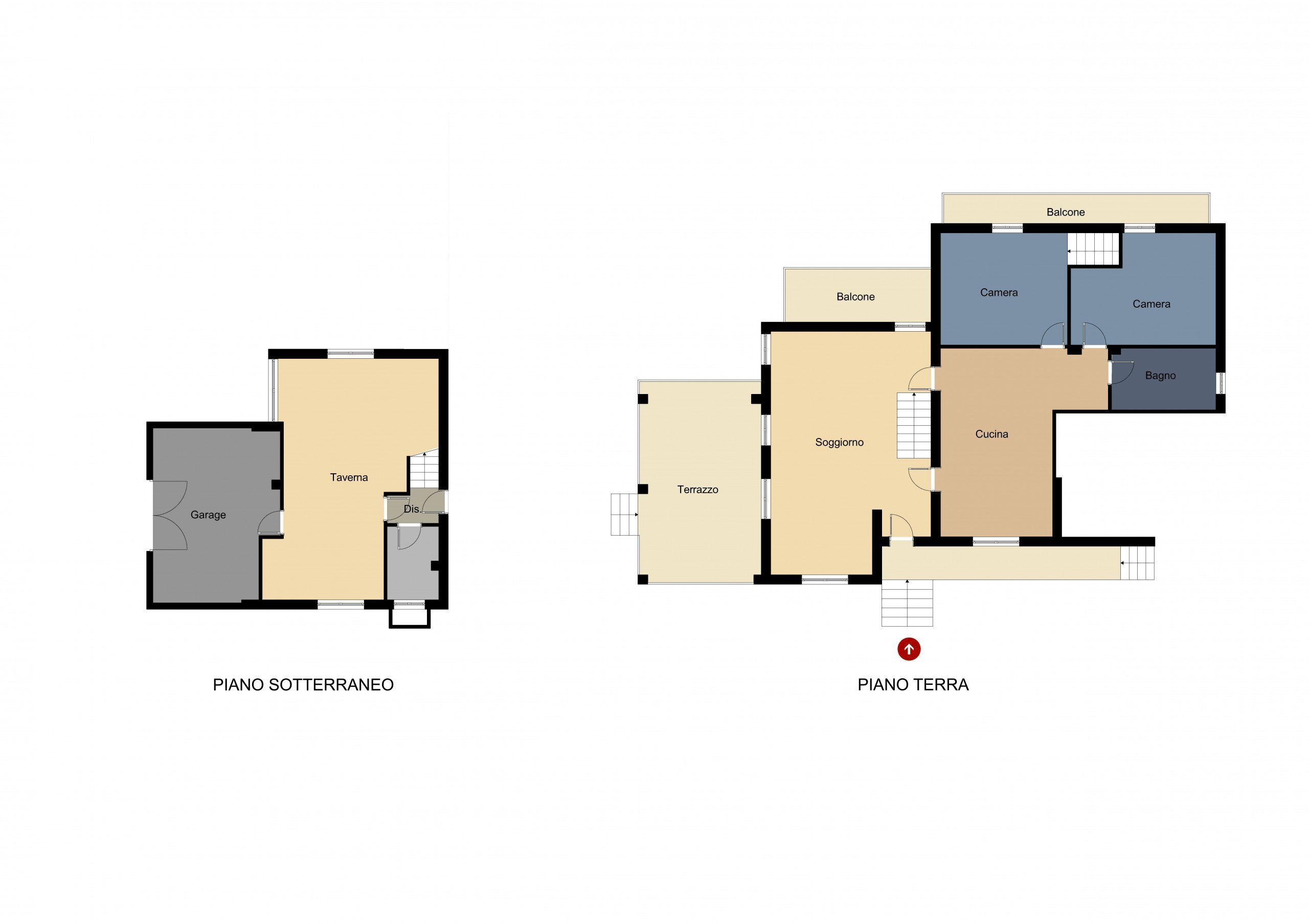 Foto 57 - Villa Via Villa
 
14, Alpignano - planimetria 1