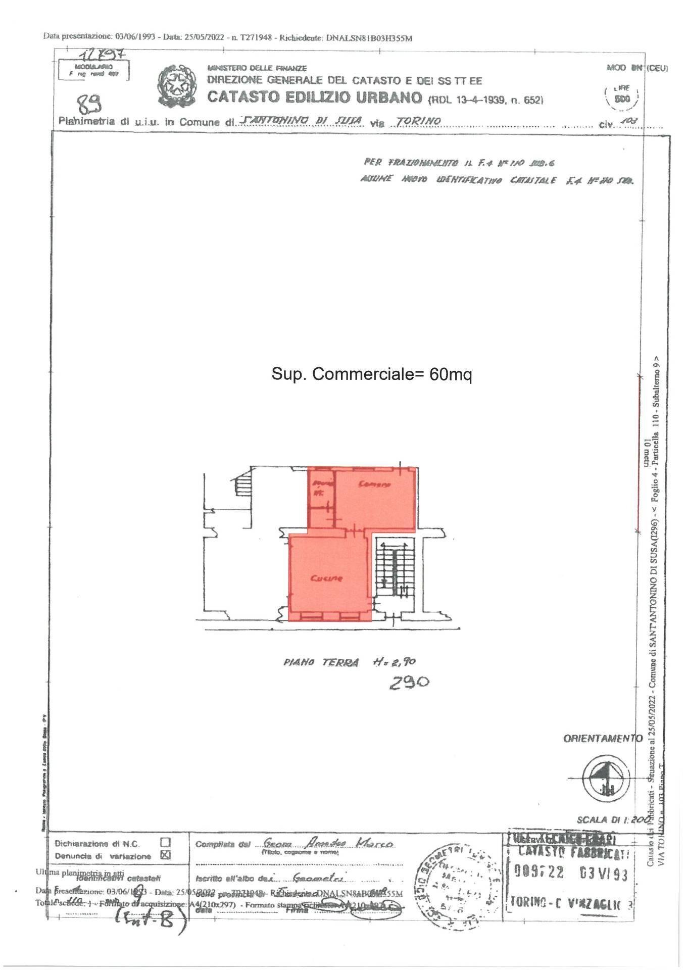 Foto 15 - Two-room apartment Via Torino
 
103, Sant'Antonino di Susa - floor plans 1