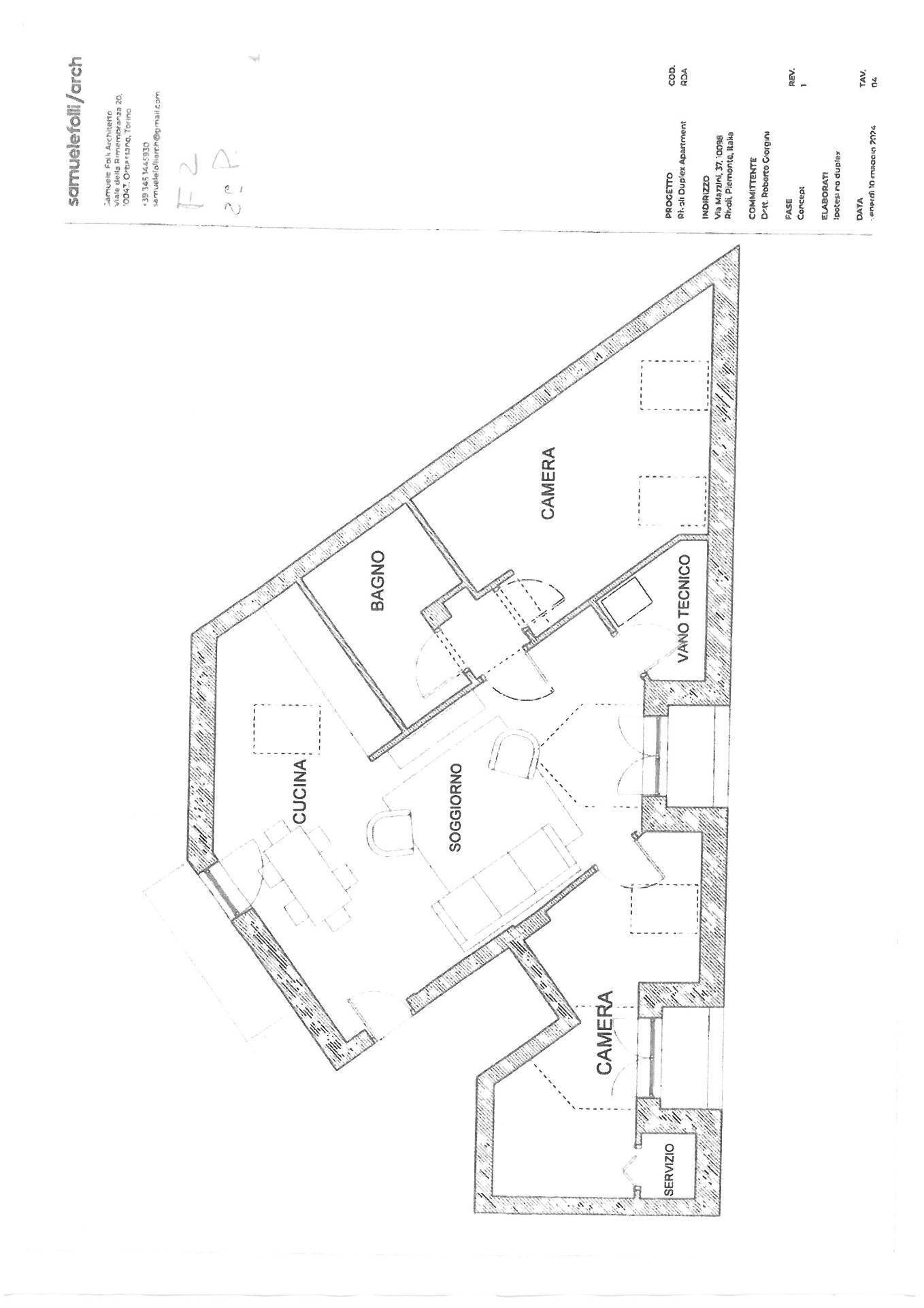 Foto 30 - Four-room apartment VIA MAZZINI
 
37, Rivoli - floor plans 1