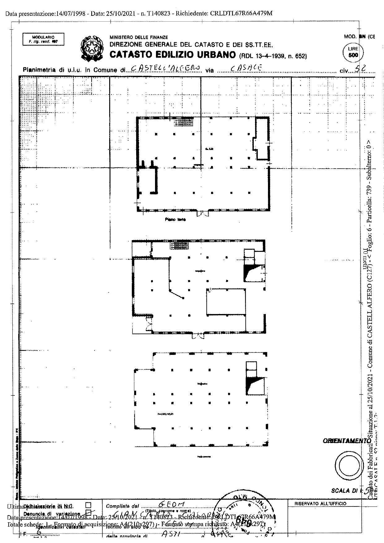 Foto 30 - Hotel Via Vecchia Fornace
 
11, Castell'Alfero - planimetria 1