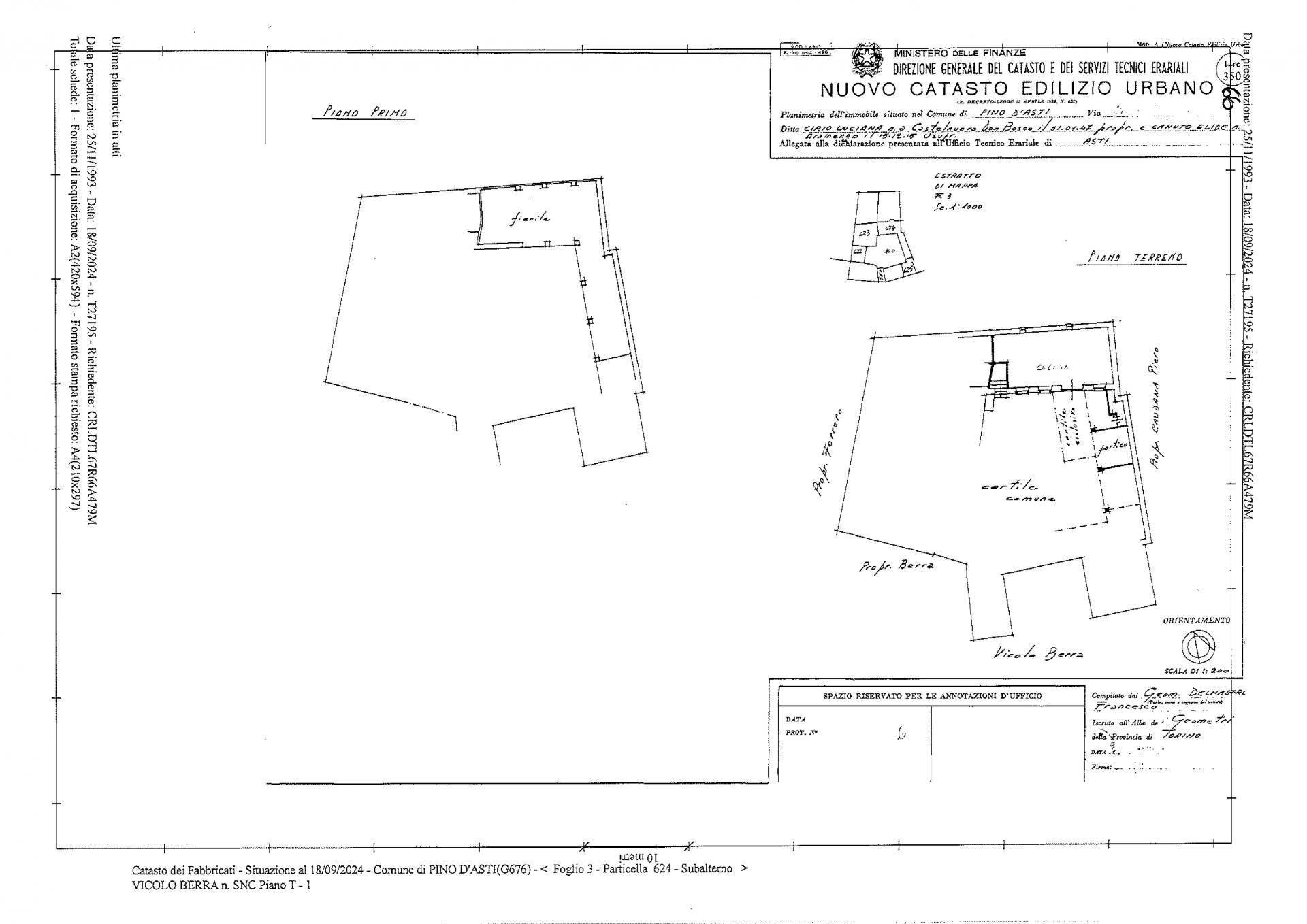 Foto 21 - Independent house Vicolo Berra
 
7, Pino d'Asti - floor plans 1
