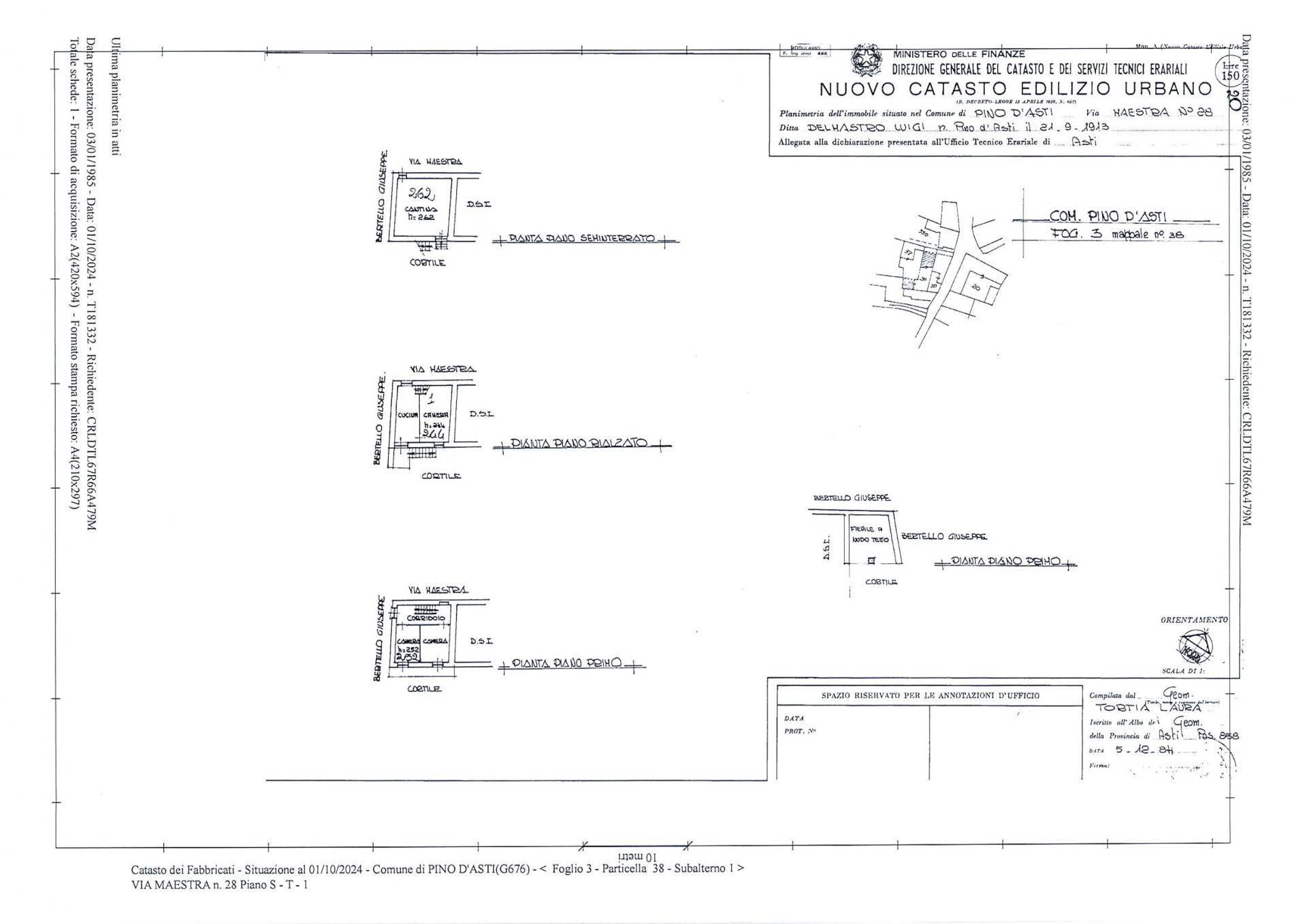 Foto 12 - Independent house via Maestra
 
26, Pino d'Asti - floor plans 1