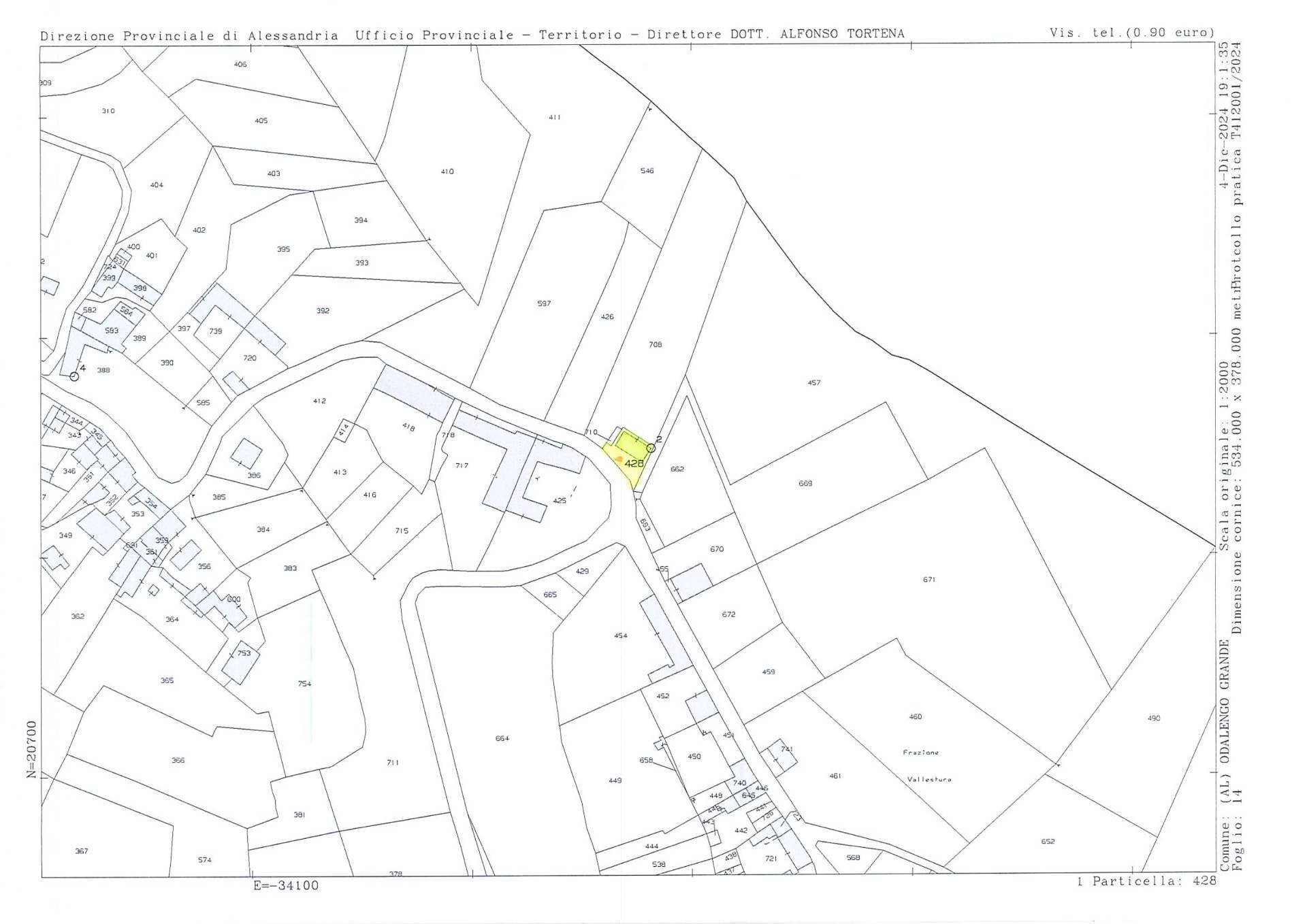 Foto 44 - Casa indipendente via Odalengo Grande
 
2, Odalengo Grande - planimetria 1
