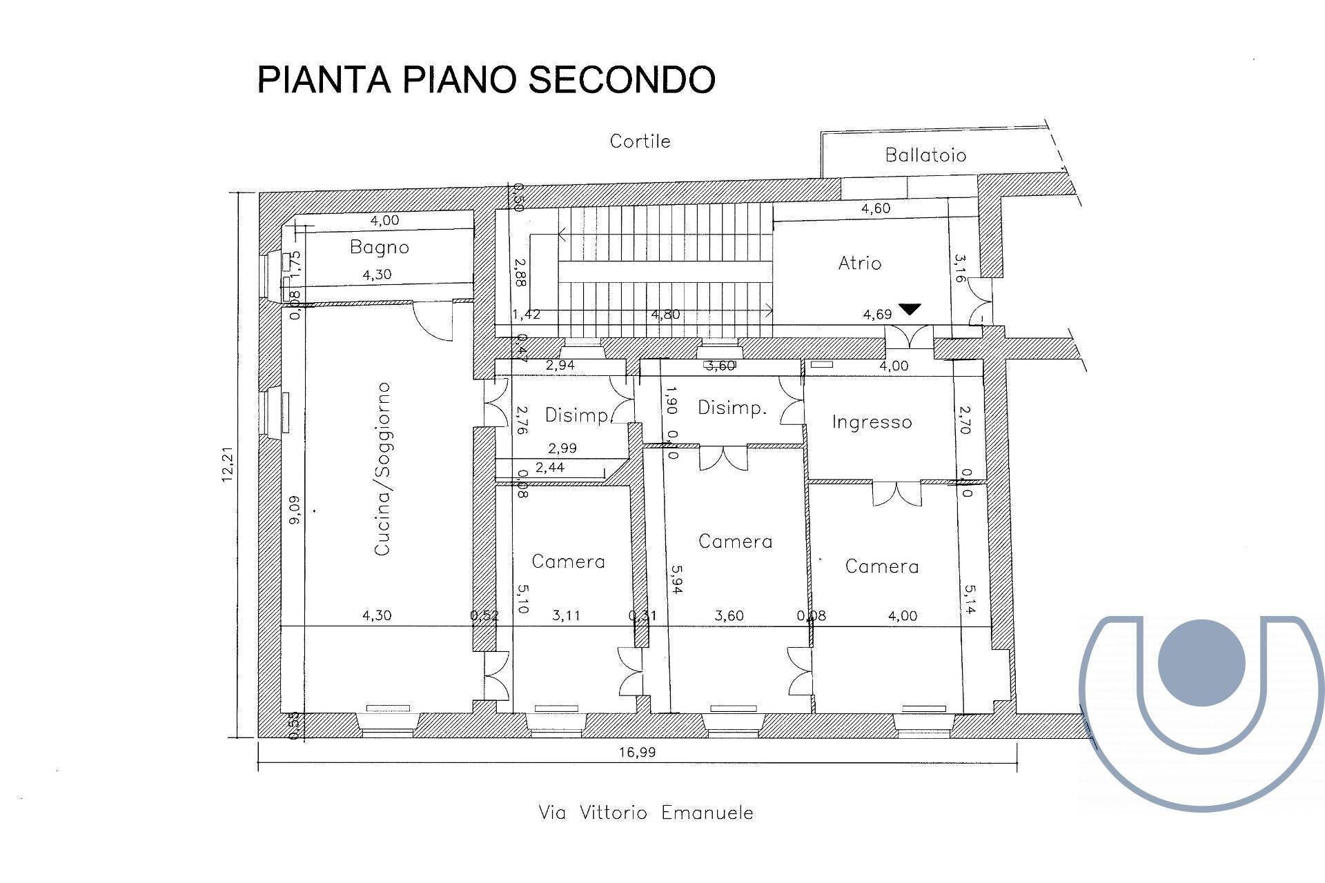 Foto 21 - Appartamento Via Vittorio Emanuele II, Chieri - planimetria 1