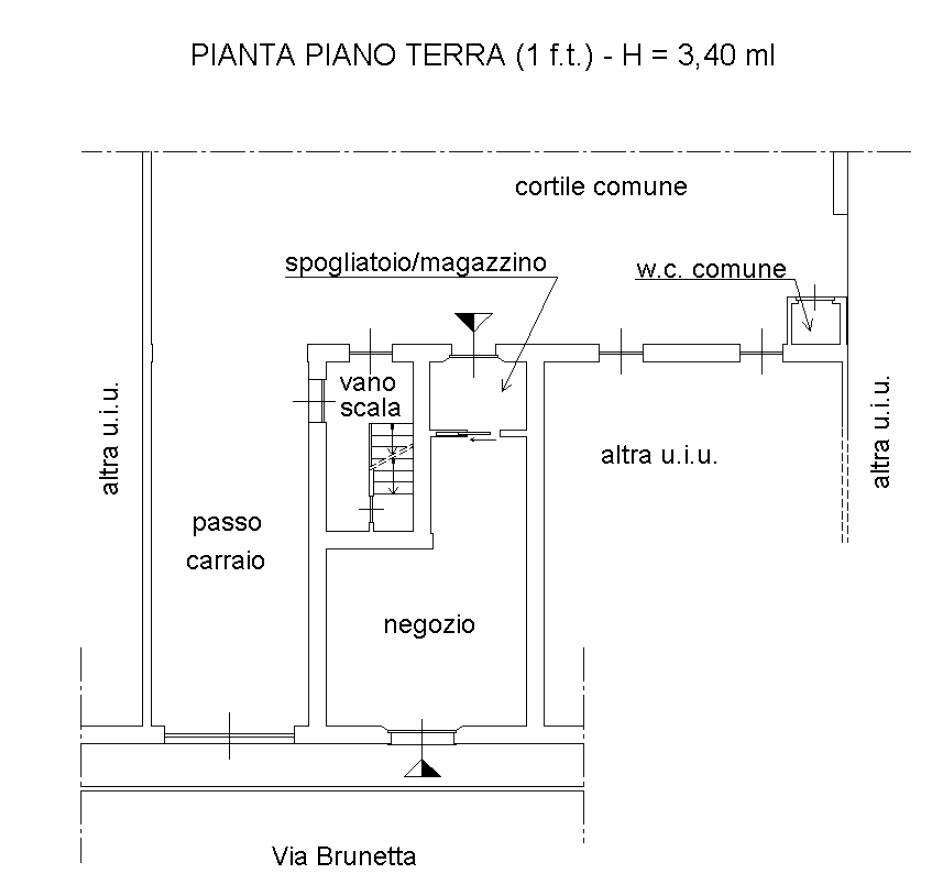 Foto 12 - Commercial Premises Via Brunetta
 
22, Torino - floor plans 1