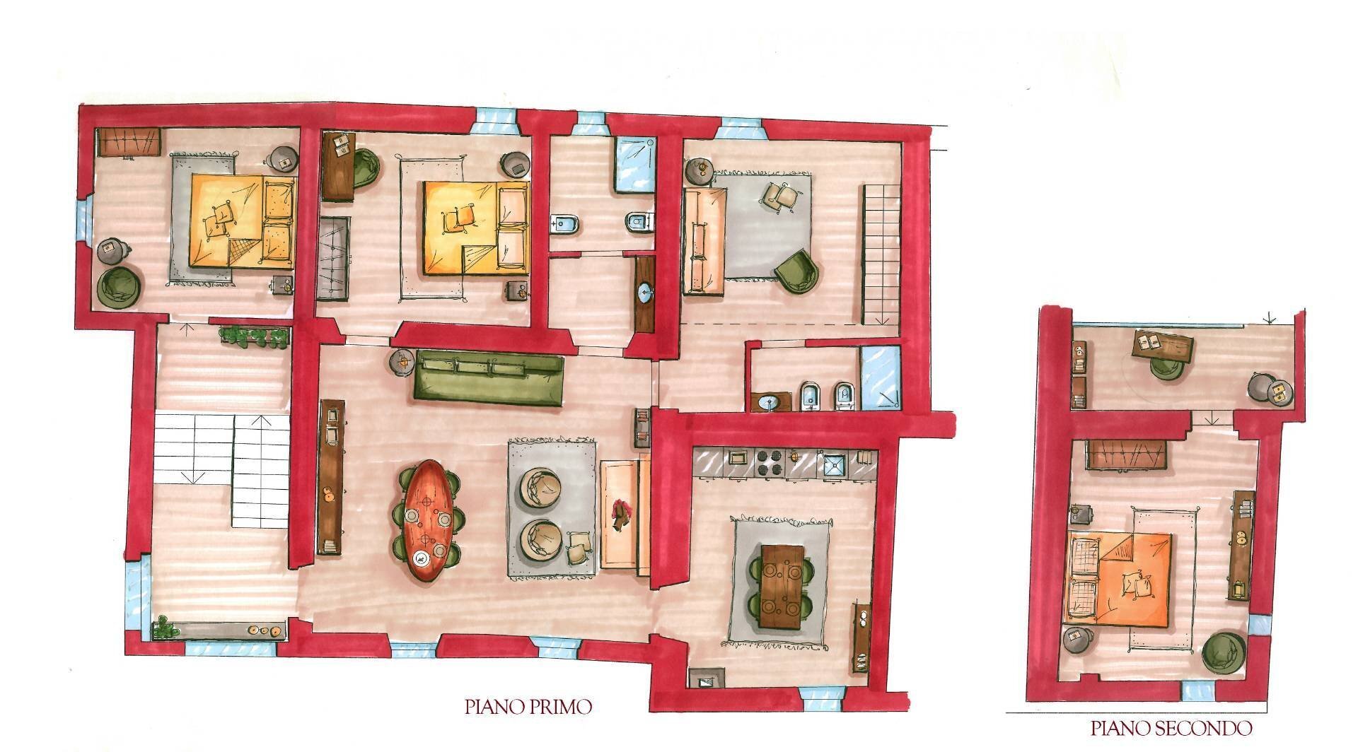 Foto 32 - Apartment San Gimignano - floor plans 1
