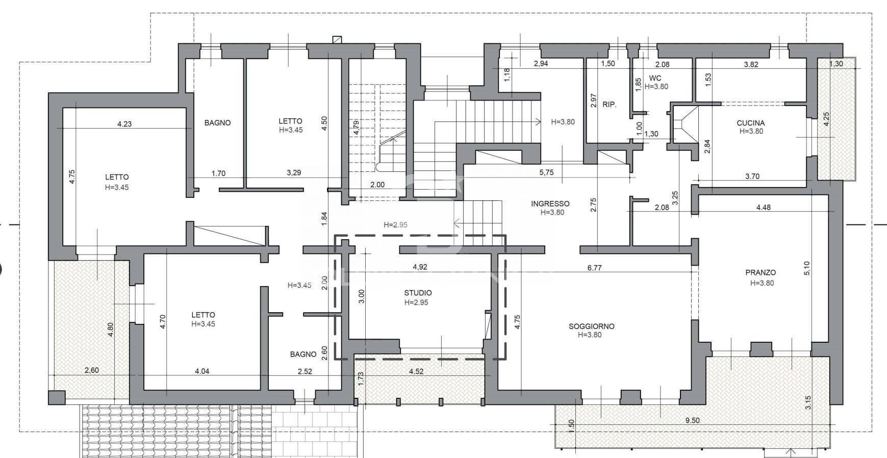 Foto 37 - Villa Via Marche
 
85, Galatina - floor plans 1