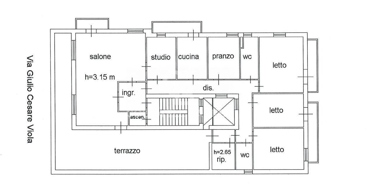 Foto 33 - Attic Via Giulio Cesare Viola
 
15, Galatina - floor plans 1