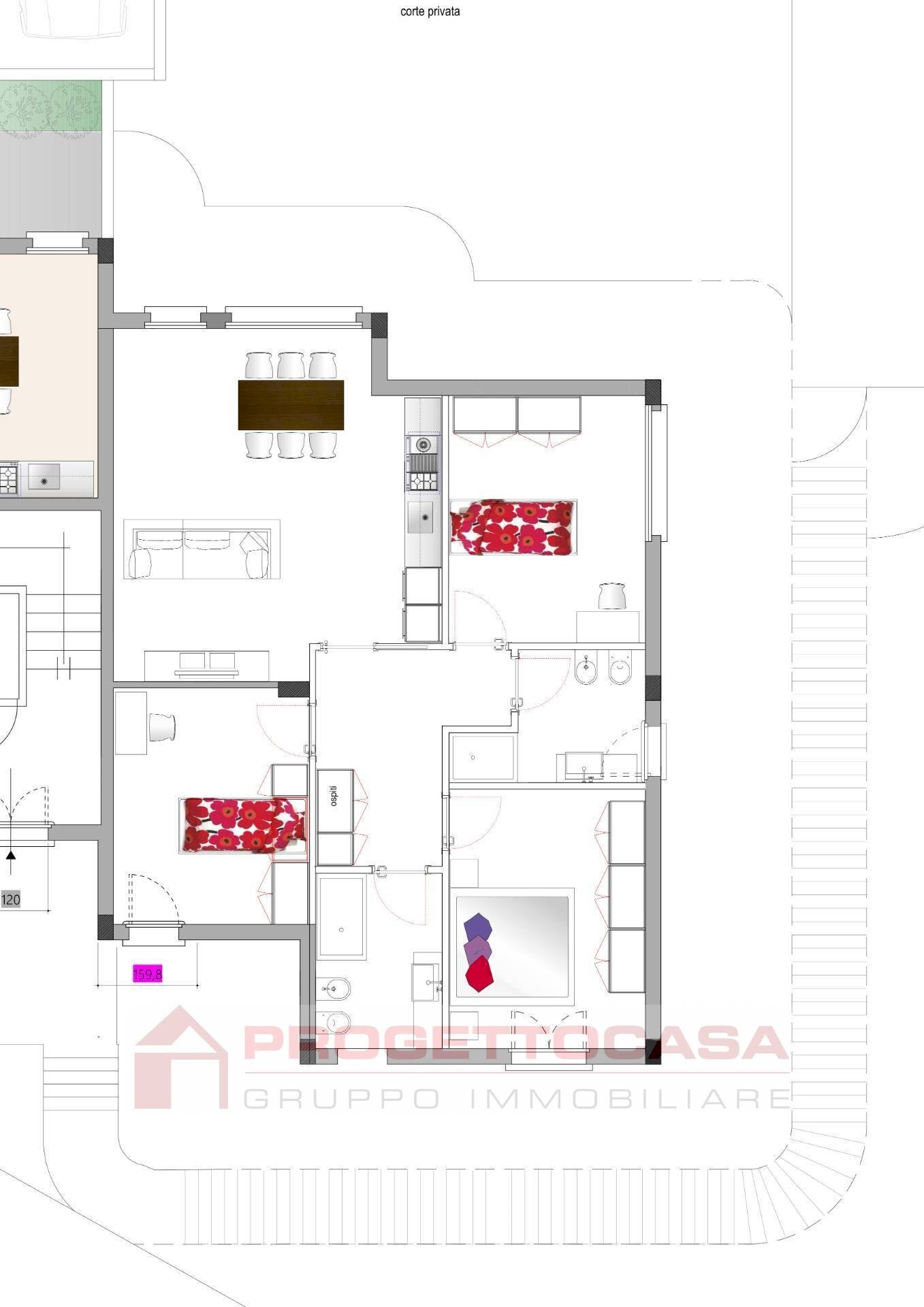 Foto 5 - Quadrilocale Monsampolo del Tronto - planimetria 1