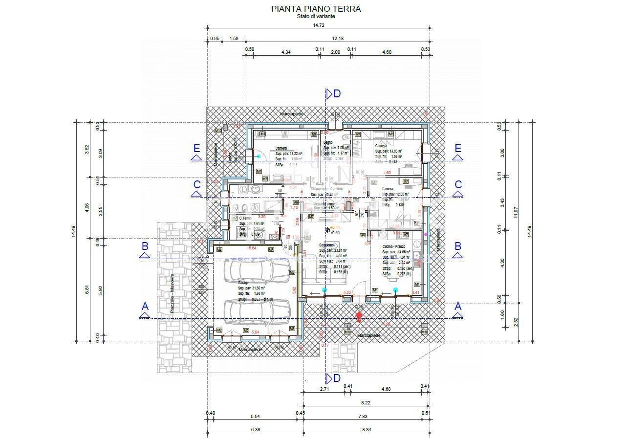 Foto 15 - Villa via Chiesuole, Azzano Decimo - planimetria 1
