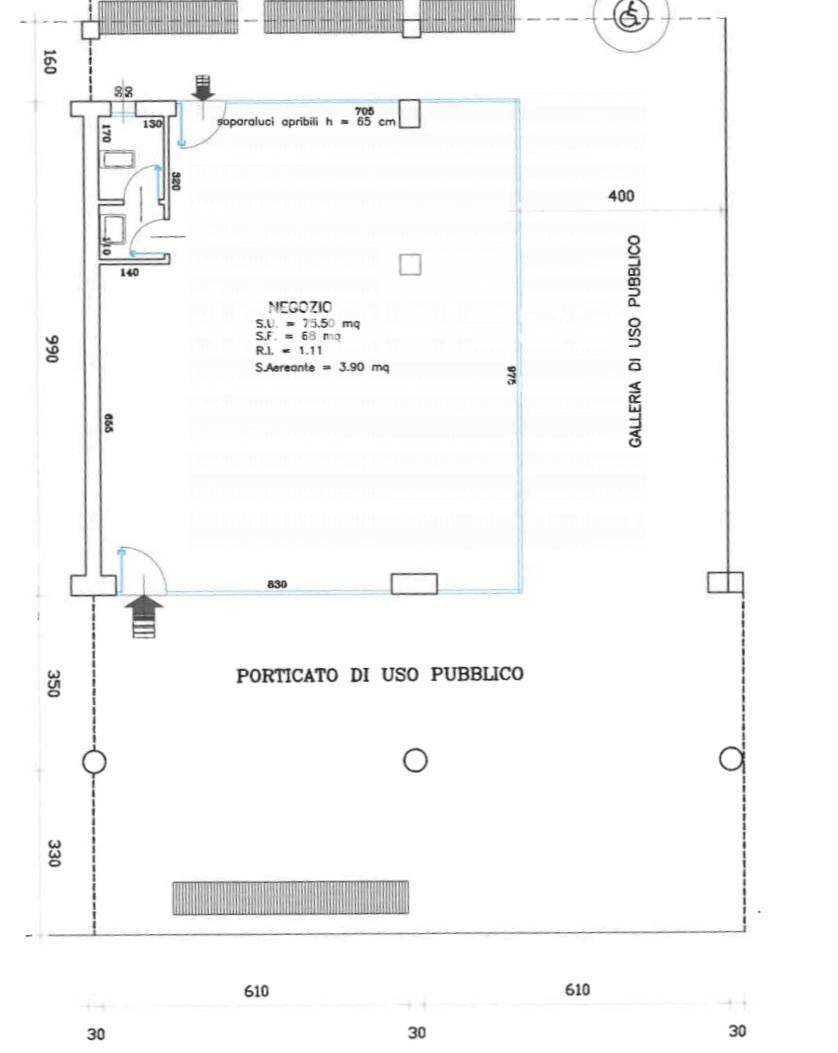 Foto 14 - Commercial Premises Bibione, San Michele al Tagliamento - floor plans 1