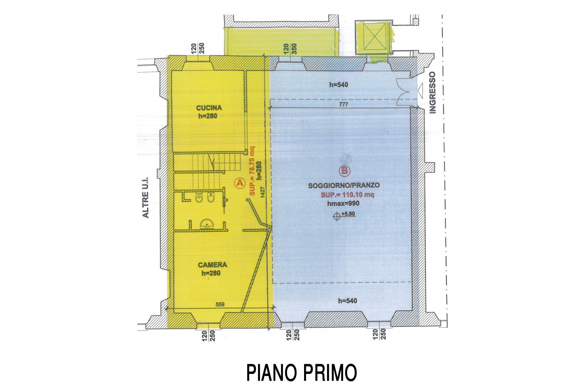 Foto 21 - Appartamento Via Barignani, Pesaro - planimetria 1