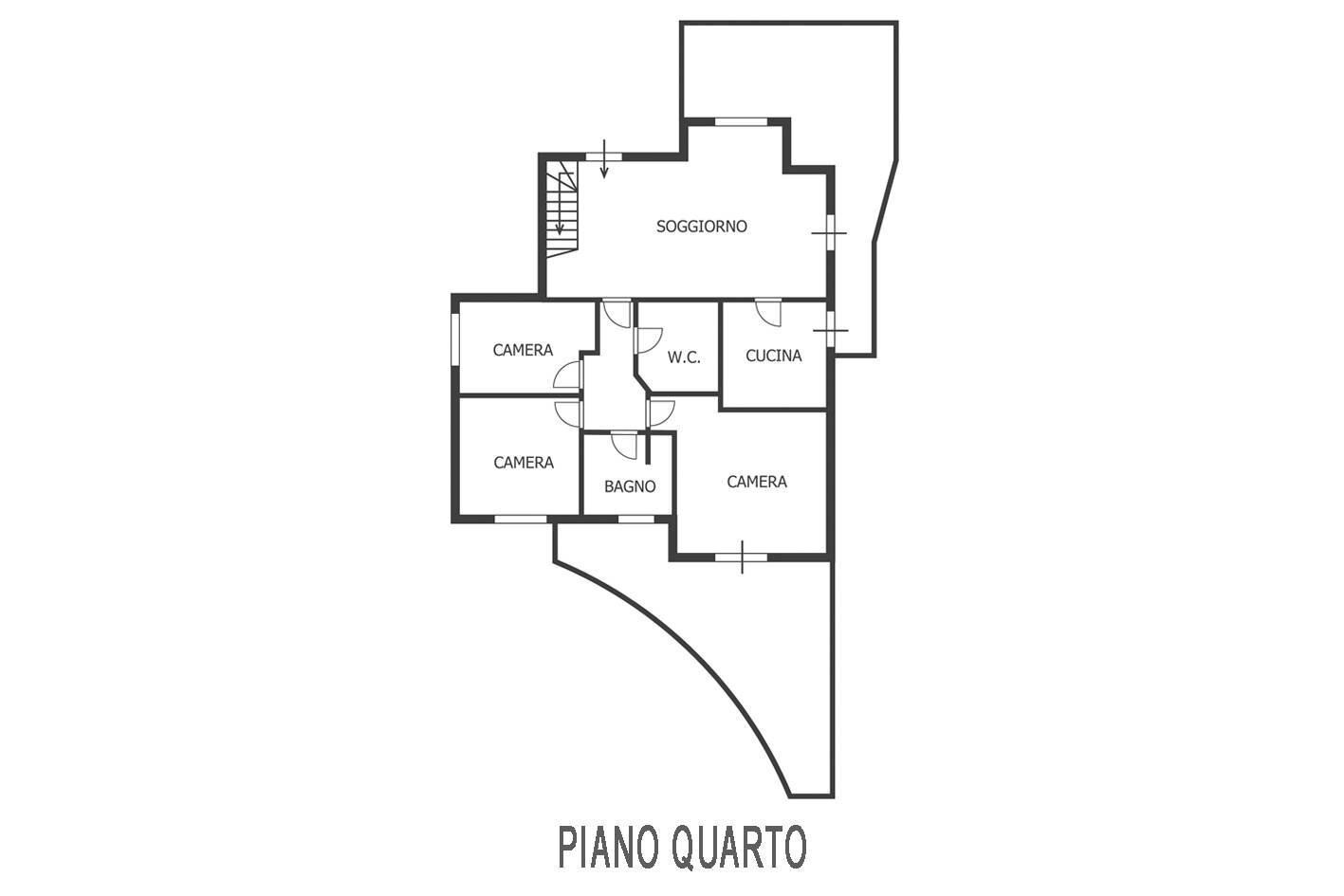 Foto 32 - Attico Via marcolini
 
39, Pesaro - planimetria 1