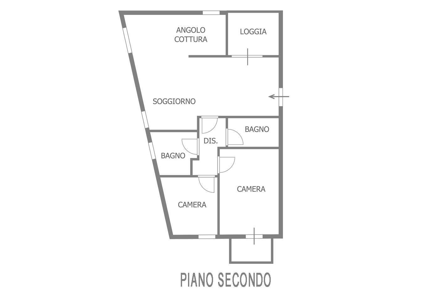 Foto 21 - Three-room apartment Via Luca Della Robbia
 
10/1, Pesaro - floor plans 1