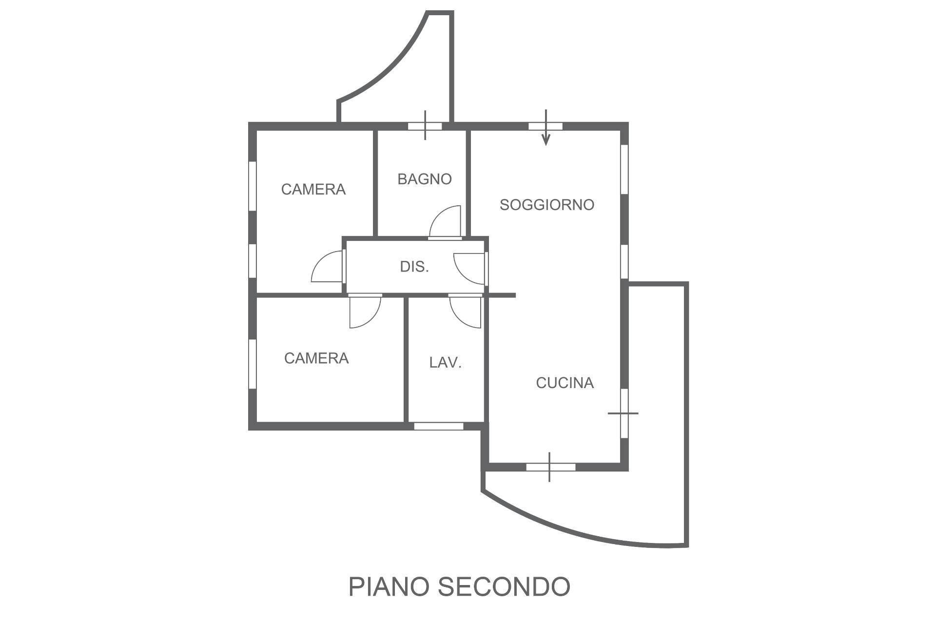 Foto 25 - Three-room apartment Via Agostini
 
180, Pesaro - floor plans 1