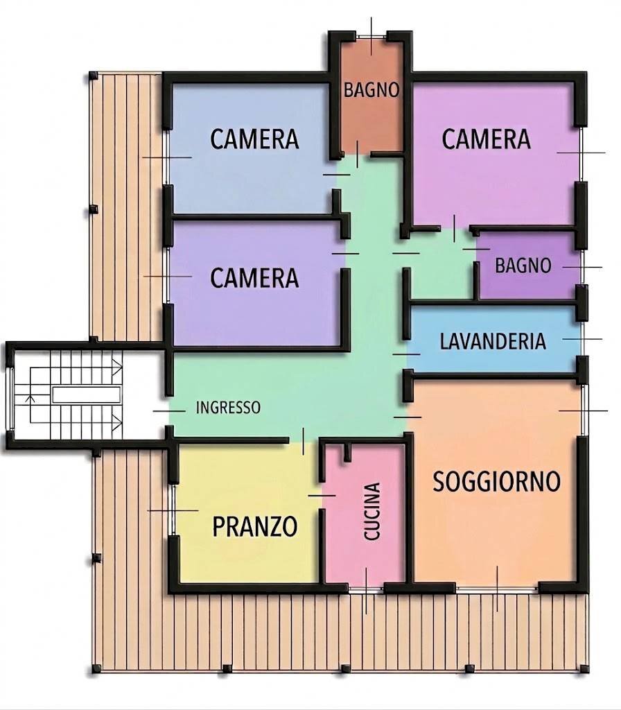 Foto 19 - Quadrilocale Via San Cristoforo
 
10, Brugherio - planimetria 1