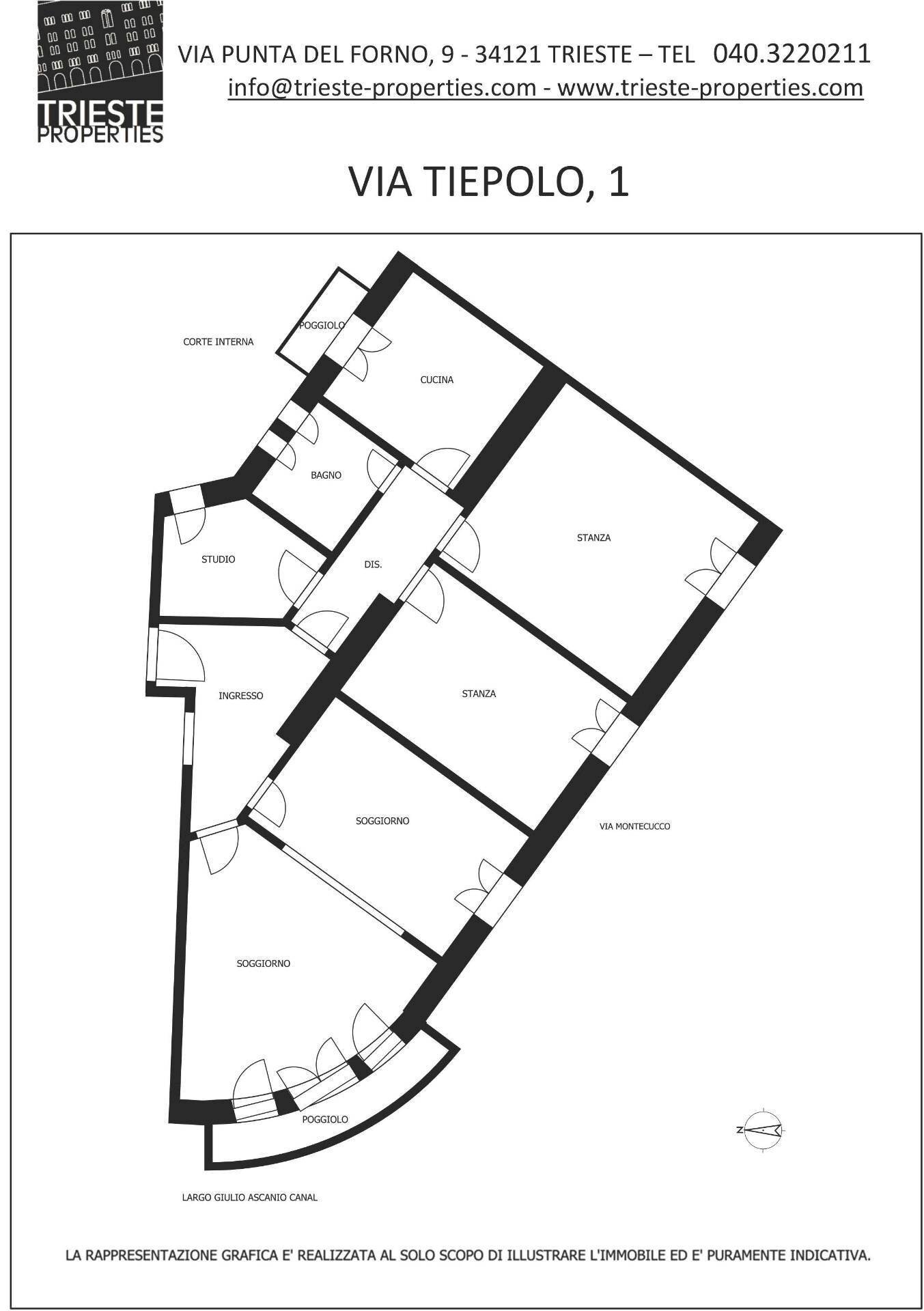 Planimetria - Appartamento via tiepolo
 
1, Trieste - planimetria 1