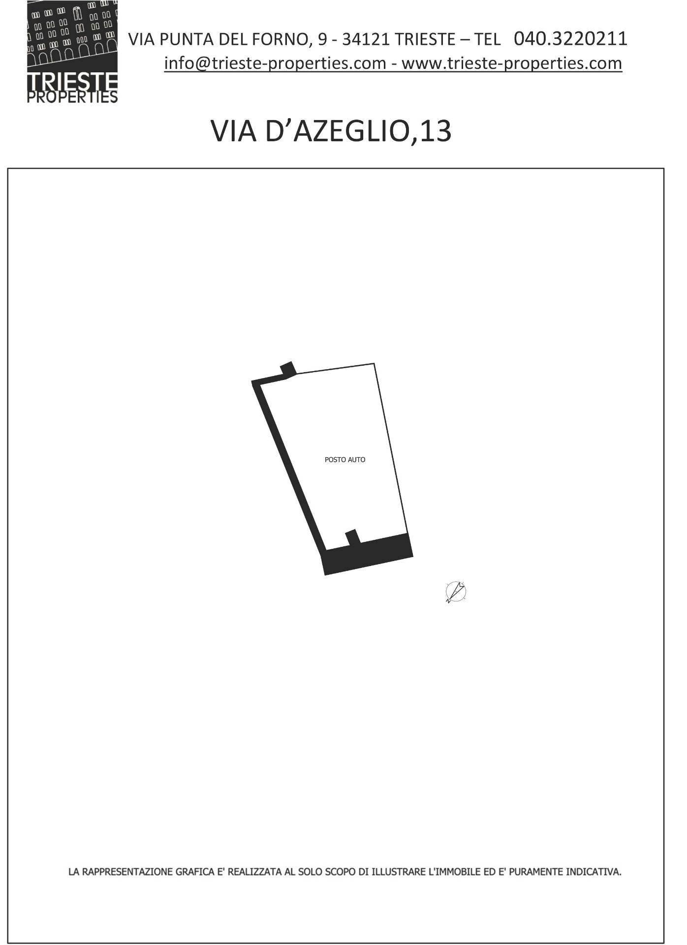 Planimetria - Box Via Massimo D'azeglio
 
13, Trieste - planimetria 1