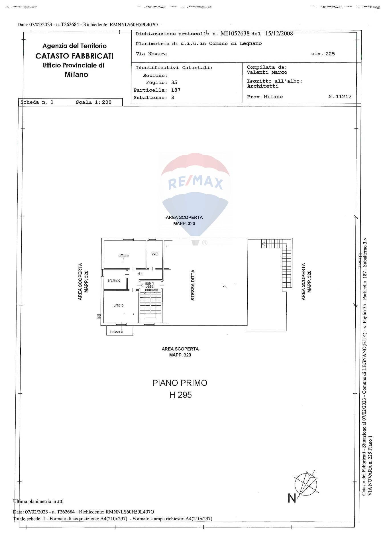 Pianta 2D - Azienda agricola via novara
 
225, Legnano - planimetria 1