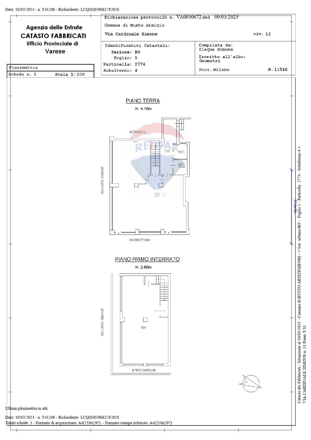 Pianta 2D - Shop Via Burattana
 
1, Busto Arsizio - floor plans 1