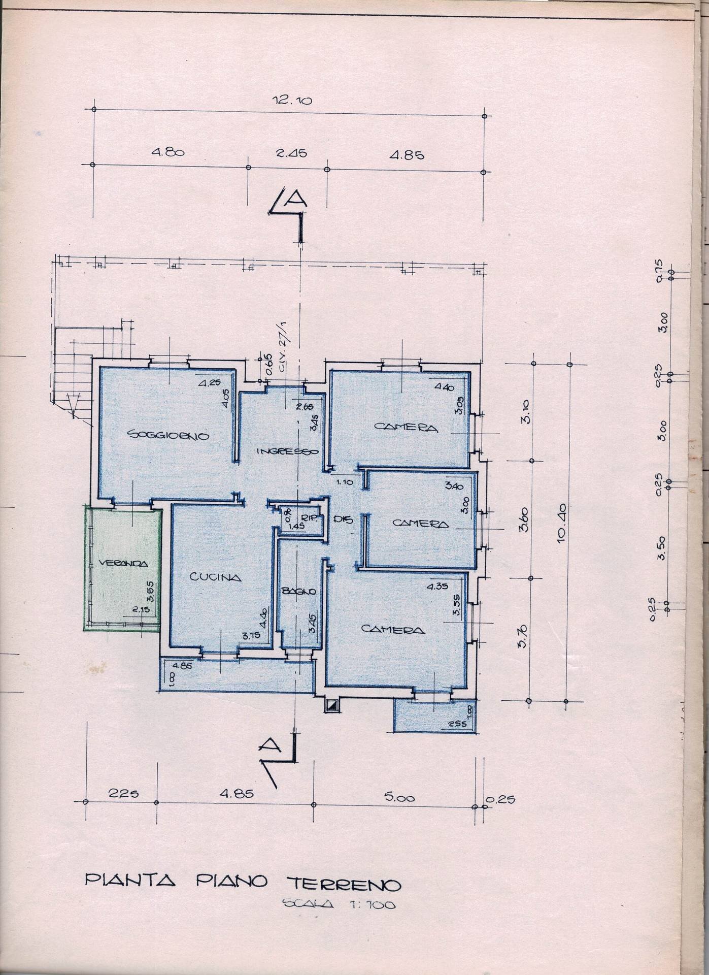 Foto 4 - Semi-detached house VIA MAXENA, Chiavari - floor plans 1