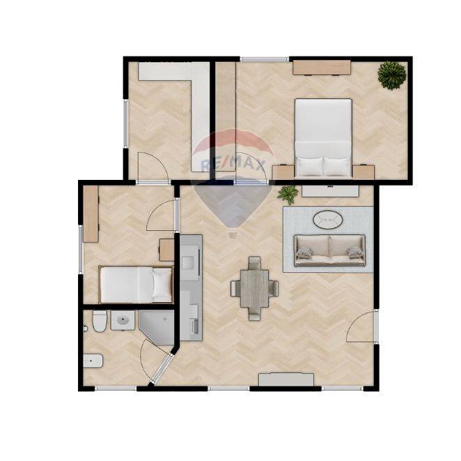 Pianta 2D - Trilocale via carseolana
 
23, Scurcola Marsicana - planimetria 1