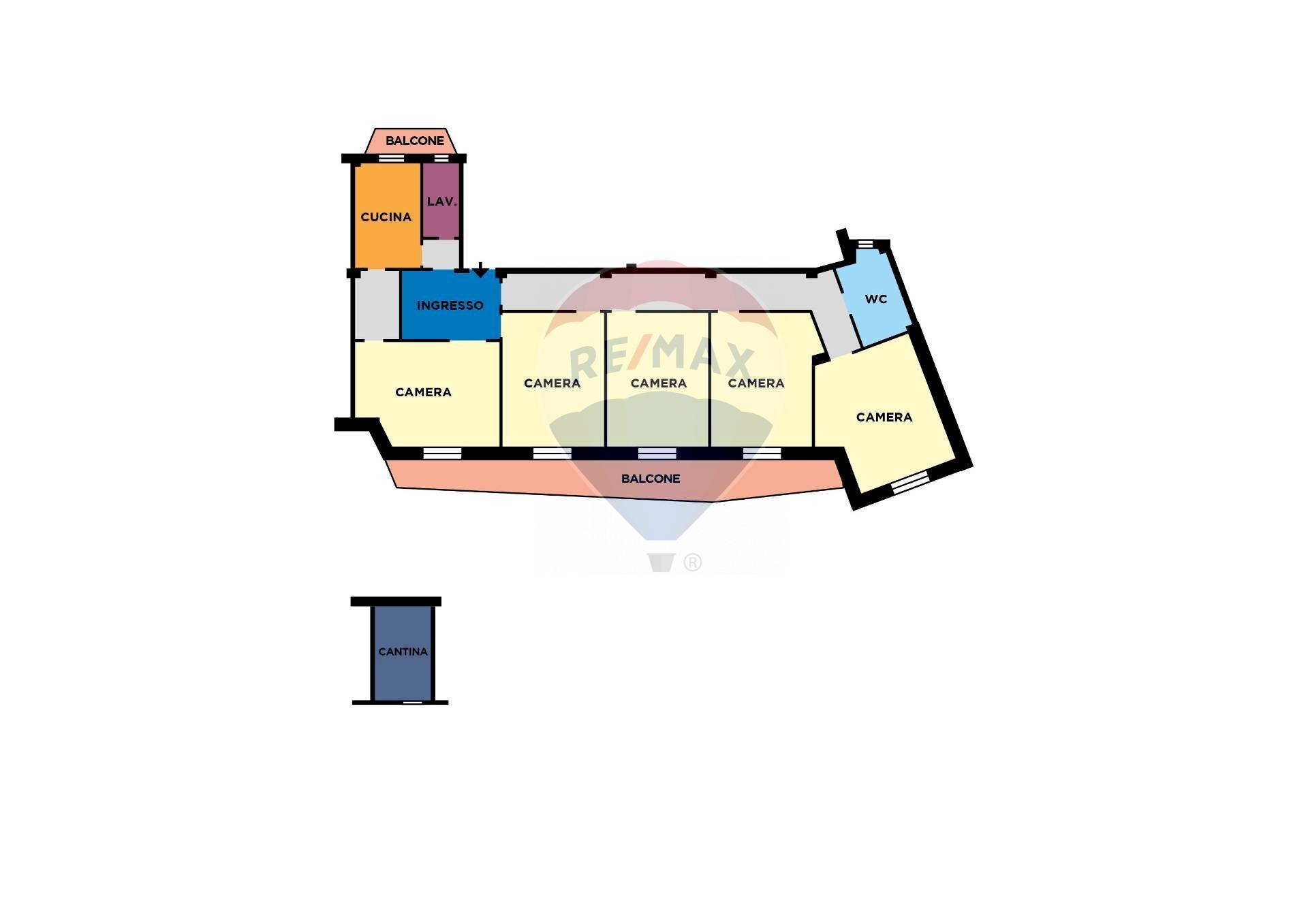 Pianta 2D - Apartment Via Manzoni
 
216, Napoli - photo 3