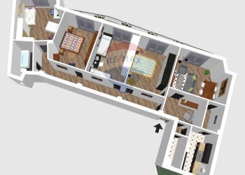 Pianta 3D - Appartamento Via Manzoni
 
216, Napoli - foto 4