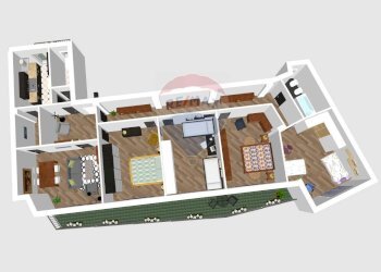 Pianta 3D - Appartamento Via Manzoni
 
216, Napoli - foto 5