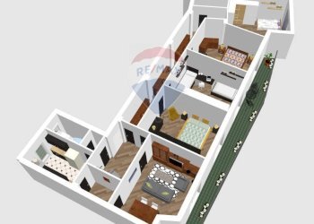 Pianta 3D - Appartamento Via Manzoni
 
216, Napoli - foto 7